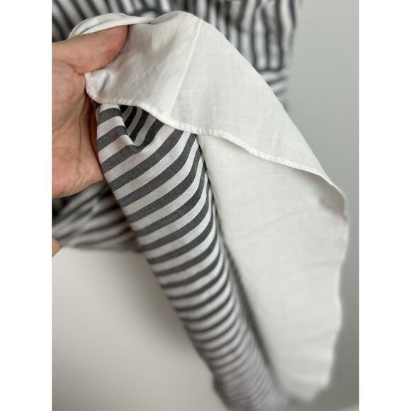 Madewell Striped Ruffle-Strap Empire Dress Viscose Size 00 Women’s - Picture 6 of 9